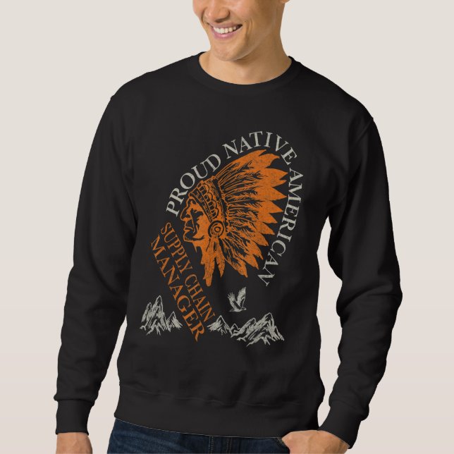 Sudadera Orgulloso gerente de la cadena de suministro de em (Anverso)