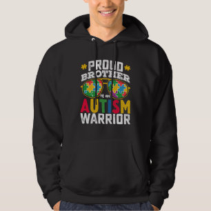 Sudadera Orgulloso Hermano De Una Familia Guerrera Del Auti