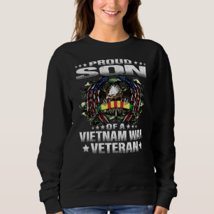Sudadera Orgulloso hijo de veterano veterinario militar de