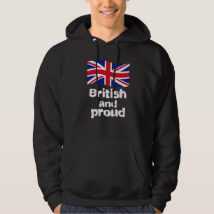 Sudadera Orgulloso hombre, mujer y niño patriota británico
