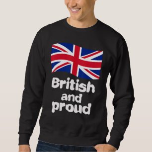 Sudadera Orgulloso hombre mujer y niño patriota británico 1