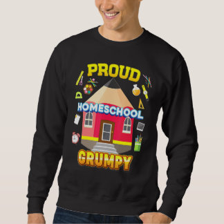Sudadera Orgulloso Homescolar Grumpy Papá, La Familia De Ma