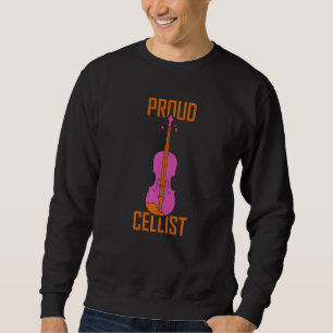 Sudadera Orgulloso instrumento musical de Cello, jugador de