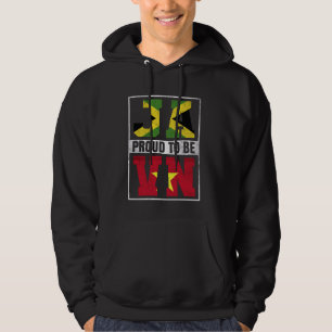 Sudadera Orgulloso jamaiquino vietnamita mezcla Jamaica y V