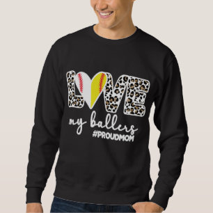 Sudadera Orgulloso jugador de béisbol mamá futbolista