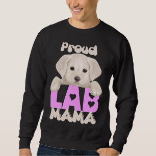 Sudadera ¡Orgulloso Laboratorio Mamá Cachorro Amarillo! Esp