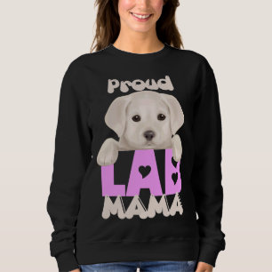 Sudadera ¡Orgulloso Laboratorio Mamá Cachorro Amarillo! Esp