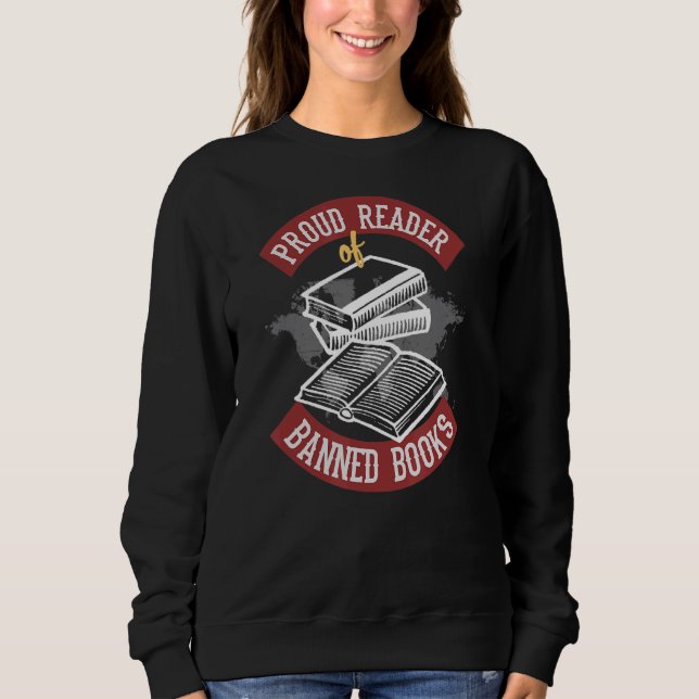 Sudadera Orgulloso Lector De Libros Prohibidos (Anverso)