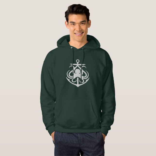 Sudadera Orgulloso Maritimer octopus Lighthouse ruta T- (Anverso completo)