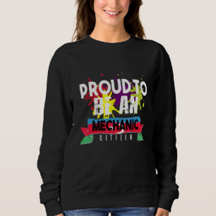 Sudadera Orgulloso mecánico ciudadano Profesión carrera tra
