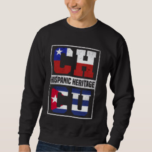 Sudadera Orgulloso mes de la herencia cubana hispana en Chi
