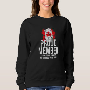 Sudadera Orgulloso Miembro De Fringe Minority Free Canada