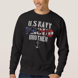 Sudadera Orgulloso Na Vy Brother with American Flag Veteran