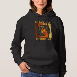 Sudadera Orgulloso negro por el mes de la historia africana