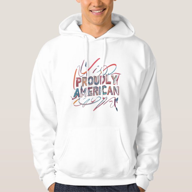 Sudadera Orgulloso norteamericano (Anverso)