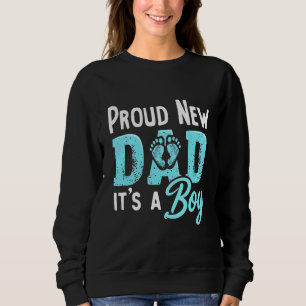 Sudadera Orgulloso nuevo papá es un chico que revela que pa