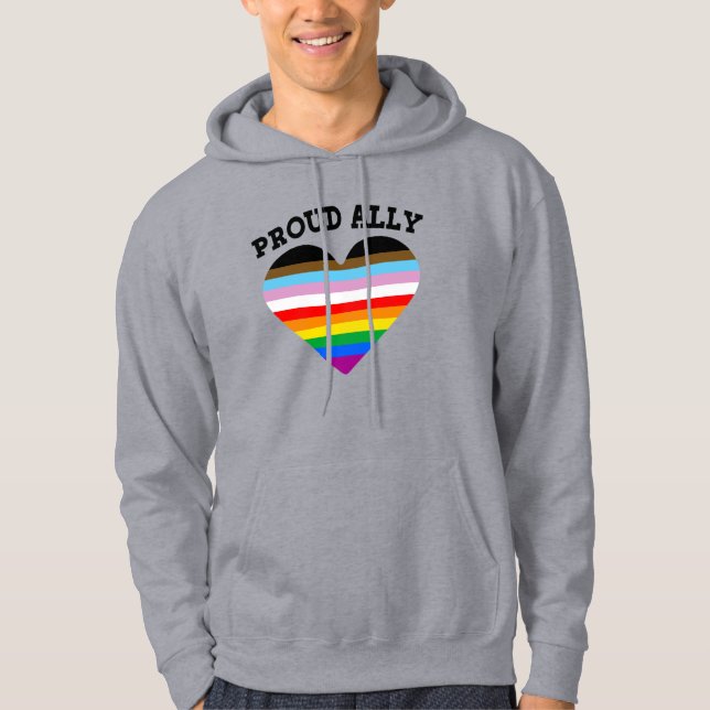 Sudadera Orgulloso Orgullo del Progreso de Aliado (Anverso)