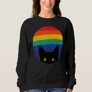 Sudadera Orgulloso Orgullo Gato Orgullo Lgbt Bandera Transg