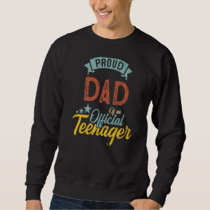 Sudadera Orgulloso Padre De Adolescente Oficial 13 Años 13 