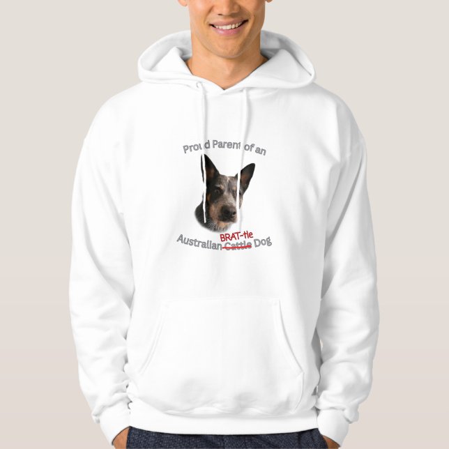 Sudadera Orgulloso padre de la huelga de perro de Brattle e (Anverso)