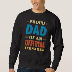 Sudadera Orgulloso Padre De Un Adolescente Oficial 13 Años 