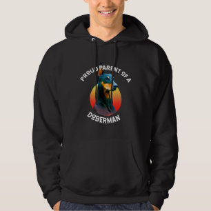 Sudadera Orgulloso Padre De Un Perro Doberman Ama Al Mascot