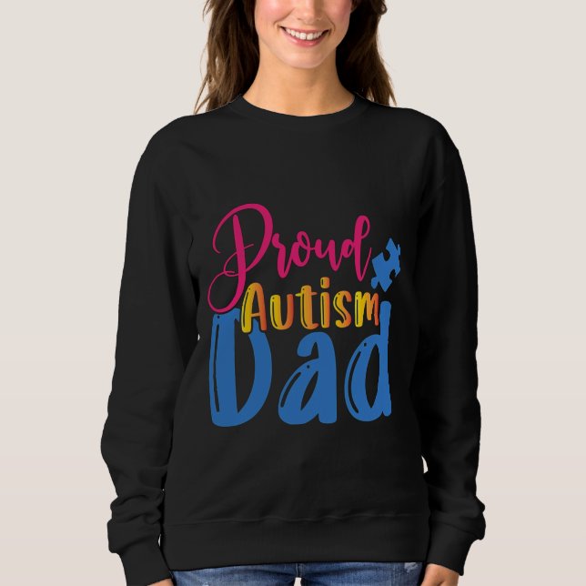 Sudadera Orgulloso padre del autismo (Anverso)