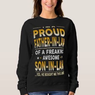 Sudadera Orgulloso Padre En La Ley De Un Impresionante Hijo
