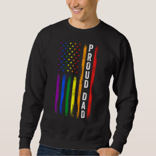 Sudadera Orgulloso Padre Lgbt Padre Arcoíris Bandera Lgbtq 