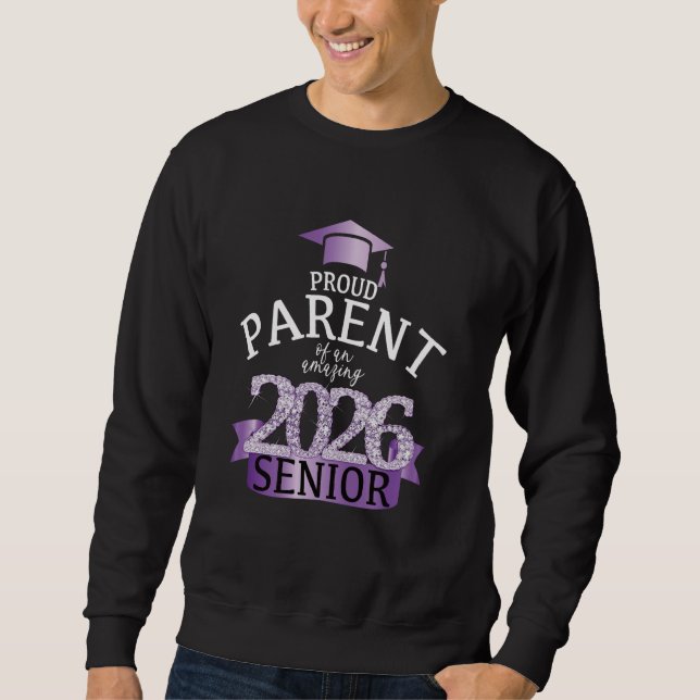 Sudadera Orgulloso Padre Principal 2026 Elegante Celebr Púr (Anverso)