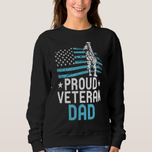 Sudadera Orgulloso padre veterano de soldado profesional ve