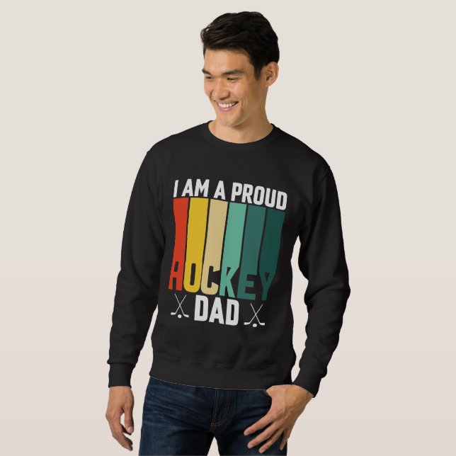 Sudadera Orgulloso papá de hockey (Anverso completo)