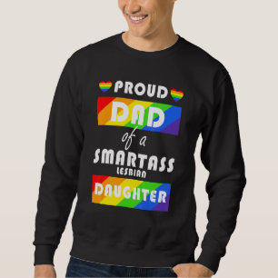 Sudadera Orgulloso Papá De Una Niña Lesbiana Inteligente Lg