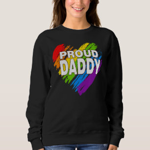 Sudadera Orgulloso papá Lgbt: Orgullo de padre con bandera 