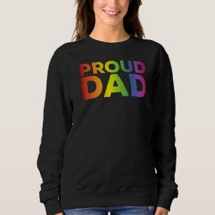 Sudadera Orgulloso papá Lgbtq Lesbiana Gay Bisexual Trans Q