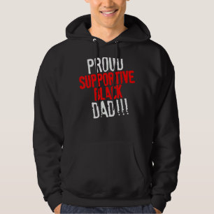 Sudadera Orgulloso papá negro que apoya el Día del Padre Ho