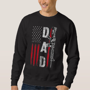 Sudadera Orgulloso papá papá derechos de armas Ar 15 grasa