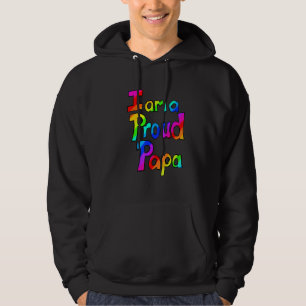 Sudadera Orgulloso papá papá padre arcoiris