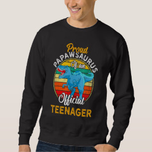 Sudadera Orgulloso Papawsaurus Dinosaur Adolescente Oficial
