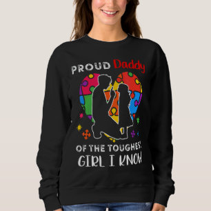 Sudadera Orgulloso Papi Del Chica Más Difícil Que Conozco.