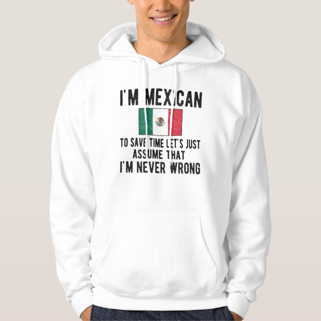 Sudadera Orgulloso patrimonio mexicano México Rota Bandera  (Anverso)