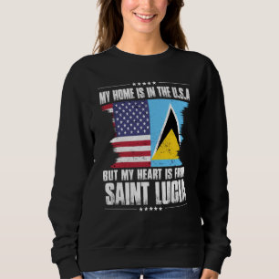 Sudadera Orgulloso Patriota Americano de Santa Lucía Crece 