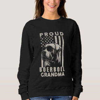 Sudadera Orgulloso perro de Boerboel Abuela Bandera America