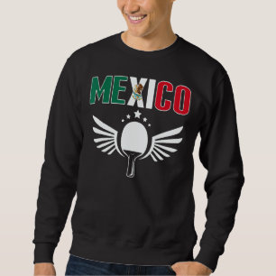 Sudadera Orgulloso Ping Pong Mexicano Soporte de Tenis de