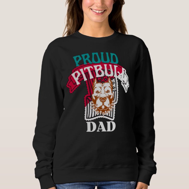Sudadera Orgulloso Pitbull Dad (Anverso)