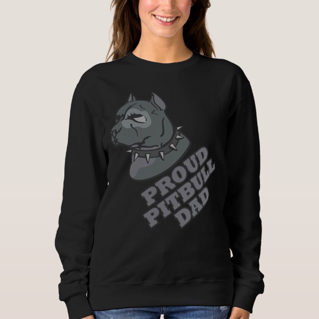Sudadera Orgulloso Pitbull Dad Guay (Anverso)
