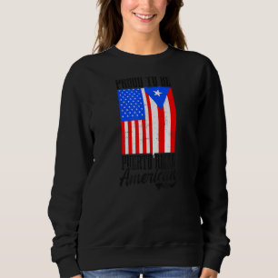 Sudadera Orgulloso puertorriqueño americano tradicional pue