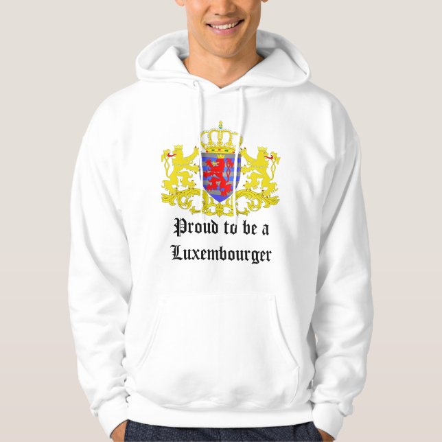 Sudadera Orgulloso ser un luxemburgués (Anverso)