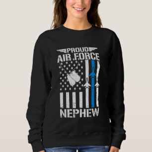 Sudadera Orgulloso sobrino de la Fuerza Aérea de Estados Un