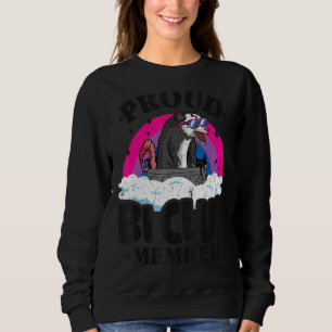 Sudadera Orgulloso socio del Club Bi Opossum Bisexual Bande